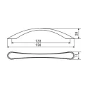 Handle CC128mm L164mm black