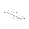Recessed handle CC96mm L172mm aluminum 