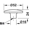 Rankenėlė vaikiška apvali 52x24mm, melsva