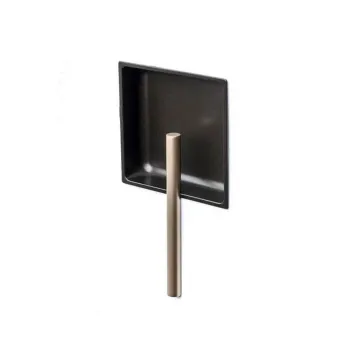 Recessed handle 180x100mm gold/brown metallic 