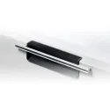 Recessed handle 180x70mm chrome/brown metallic 
