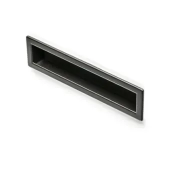 Recessed handle 150x38.5mm matt black 