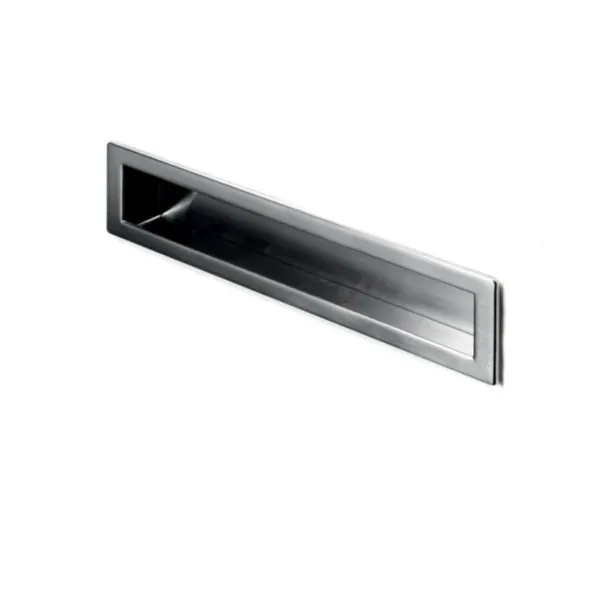 Recessed handle 150x38.5mm matt chrome 