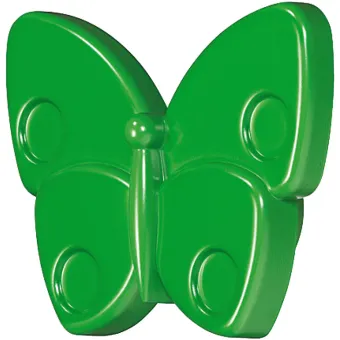 Rankenėlė vaikiška DRUGELIS 70x27mm, žalia