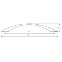 Handle CC128mm L164mm matt chrome