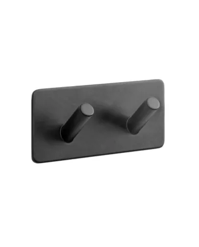 Pakabėlė 2 BASE klijuojama 90x45x30mm, matinė juoda