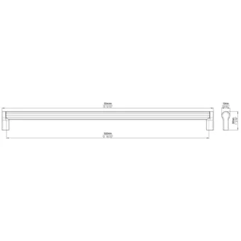Rankenėlė CC320mm, L334mm, matinė juoda