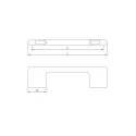 Rankenėlė CAPRI CC128mm, L138mm, matinė juoda