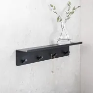 Kabykla su lentynėle 4 BASE klijuojama 300x72x80 mat.juoda
