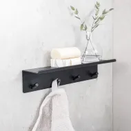 Kabykla su lentynėle 4 BASE klijuojama 300x72x80 mat.juoda