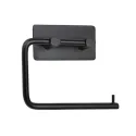 Toilet roll holder BASE self-adhesive 134x106.5x28mm matt black