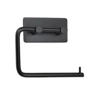 Laikiklis WC popieriui BASE klijuojamas 134x106.5x28 mat.juoda