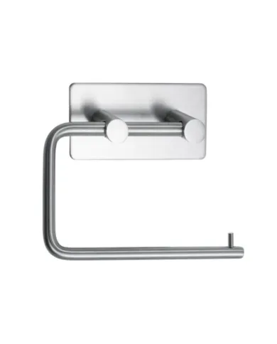 Laikiklis WC popieriui BASE klijuojamas 134x106,5x28mm, nerūdijančio plieno spalva