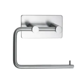 Laikiklis WC popieriui BASE klijuojamas 134x106.5x28 ner.plienas