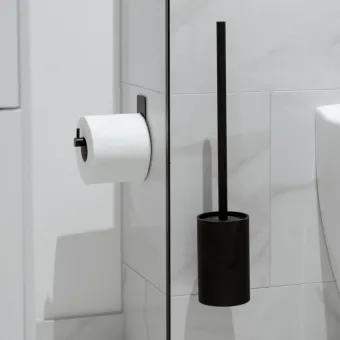 Spare paper holder BASE self-adhesive 45x90x120mm matt black