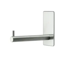 Laikiklis papild.WC popieriui BASE klijuojamas 45x90x115 ner.plienas