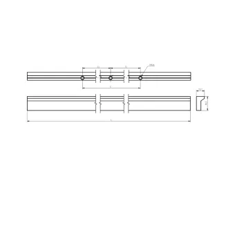 Rankenėlė PILLAR CC160mm, L190mm, matinė juoda