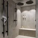 Laikiklis muilo dozatoriui BASE klijuojamas 152x50x68 mat.juoda
