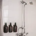Soap pump holder BASE self-adhesive 152x50x68mm brushed stainless steel