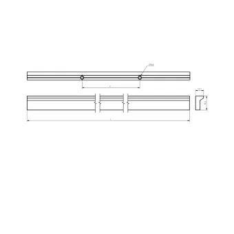 Handle PILLAR CC320mm L360mm matt black 