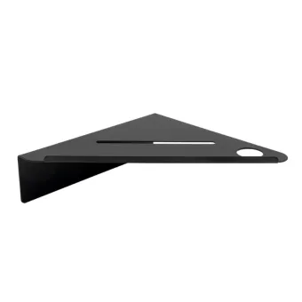 Lentynėlė vonios kampinė BASE klijuojama 210x210x67mm, matinė juoda