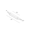 Handle CC235mm L160mm matt black 
