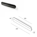 Handle CC160mm L220mm matt black 