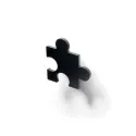 Knob 66.5x66.5mm matt black 