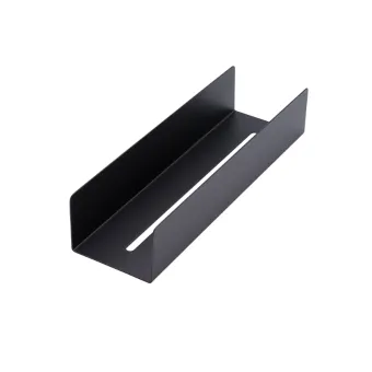 Lentynėlė vonios BASE klijuojama 300x60x85mm, matinė juoda