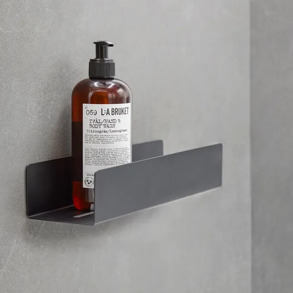 Shower shelf BASE self-adhesive 300x60x85mm matt black