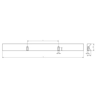 Handle GROOVE CC160mm L190mm matt black 