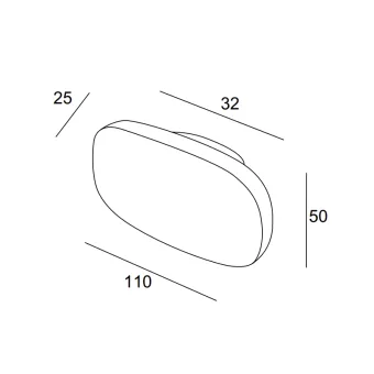 Rankenėlė 2184AA CC32mm, L110mm, porcelianas balta/platina
