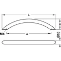 Handle CC160mm stainless steel