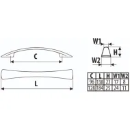 Rankenėlė 128/184 mat.chromas