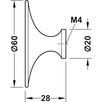 Furniture knob, Trend, Häfele Design, Model H1960