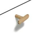 Rankenėlė vieno taško H2140 L46mm, W16mm, H31mm, šlifuotas auksas