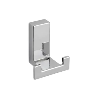 Hook, double 52x43x31mm chrome