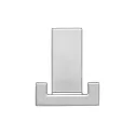 Hook, double 52x43x31mm chrome