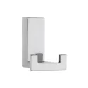 Hook, double 52x43x31mm chrome