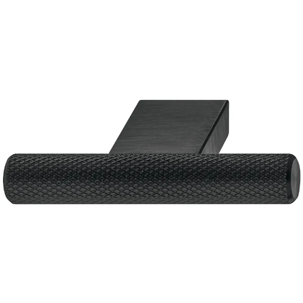 Rankenėlė vieno taško 60x10mm, H33mm, šlifuota juoda