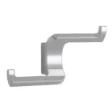 Hook, double 63x108x37mm chrome