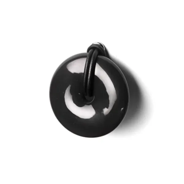 Handle porcelain 100x22mm black 