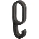 Pakabėlė ovaliam vamzdžiui 30x15mm, juoda
