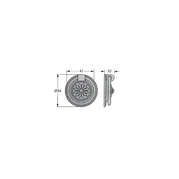 Handle CC64mm L92mm retro bronze 