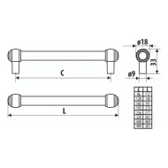 Rankenėlė 320/340 bronza lakuota