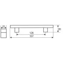 Handle CC128mm L167mm aged bronze