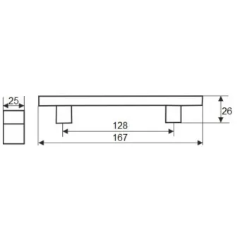 Rankenėlė CC128mm, L167mm, sendinta bronza