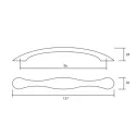 Handle CC96mm L137mm bronze 