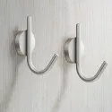 Wardrobe hook, stainless steel, height 105mm