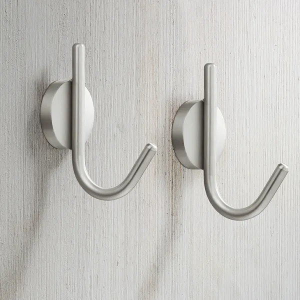 Wardrobe hook, stainless steel, height 105mm